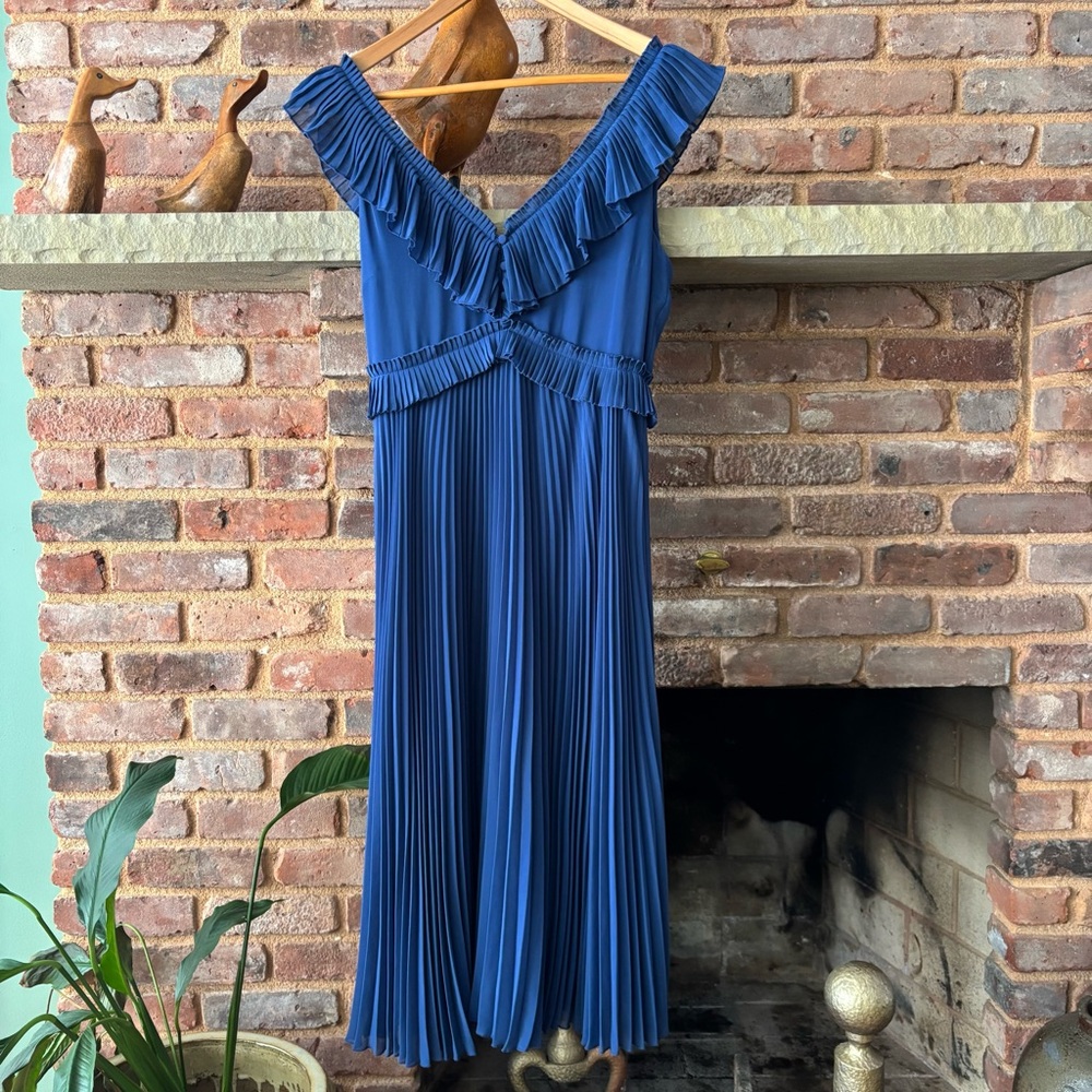 Sezane Rachelle Midi Ruffle Dress - Picture 4 of 9